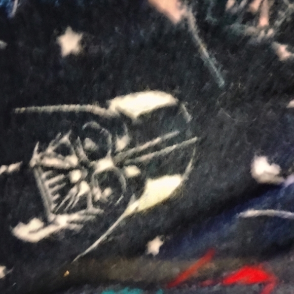 Star Wars Women's Navy Blue Pajama Top with Red & Teal Accents - Picture 2 of 6